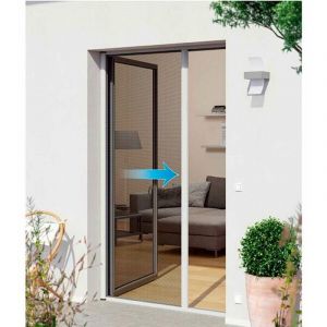 Image de Windhager Porte moustiquaire automatique blanc Largeur maxi 140 cm