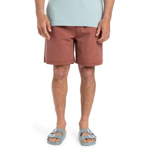 Image de Quiksilver Taxer 18" - Short de marche &agrave; taille &eacute;lastique pour Homme Marron - Taille S