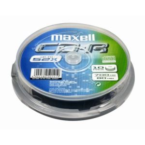 Maxell 624027.00.CN - 10 x CD-R 700 Mo (80 min) 52x spindle