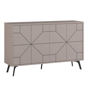 Image de Cotecosy Buffet bas Santos 123cm Bois Taupe