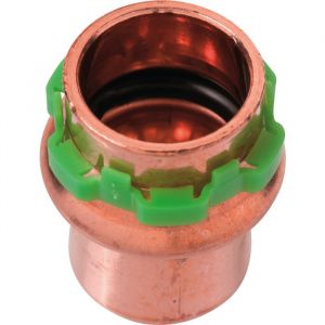 Bouchon cuivre rond à sertir - Femelle - Ø 22 mm - Aalberts