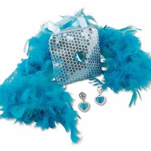 Ruedelafete Set de Petite Fille Star, Bleu