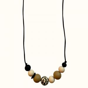 Collier d'allaitement - léopard