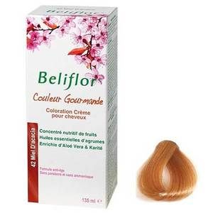 Image de Beliflor Couleur Gourmande : 42 Miel d'Acacia - Coloration cr&egrave;me pour cheveux