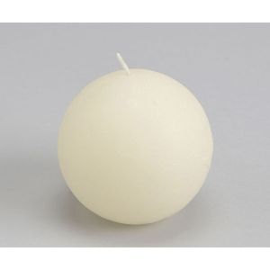 Amadeus Bougie grande sphère 8 cm crème (lot de 6)