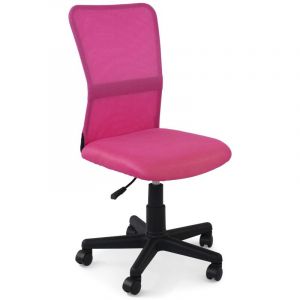 Idimex Chaise de bureau todi assise pivotante - Rose