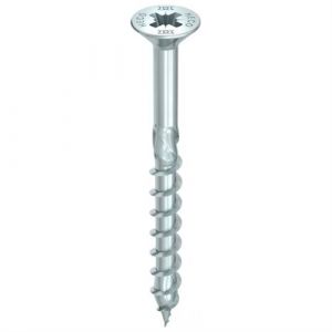 FP Vis HECO-Topix-Plus - Ø6x40mm - Tête Fraisée à poches de fraisage - Filetage Partiel - PZ3 - Boite de 200 - 61008