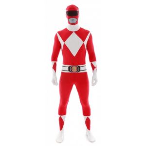 Déguisement morphsuits Power Rangers rouge adulte