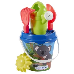 Ecoiffier Jeu de plage Seau garni décor Koala 17 cm