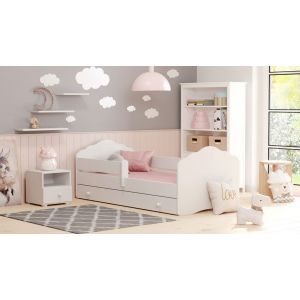 KOBI FALA BAR+SZU 160x80 Lit enfant FALA BAR+SZU 160x80 avec tiroir de rangement avec matelas