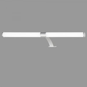 Image de BRILONER - Lampe LED pour miroir de salle de bain, montage 2 en 1, lampe d'armoire, lampe murale, IP44, couleur de lumière blanc neutre, 9W, chrome mat, 60 cm