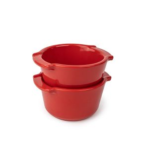 Peugeot Duo de ramequins Appolia 11 cm rouge - Rouge