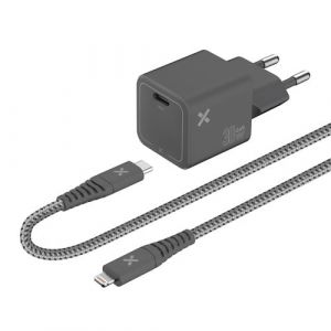 Chargeur secteur GaN 30W + cable Lightning 1.2 metres