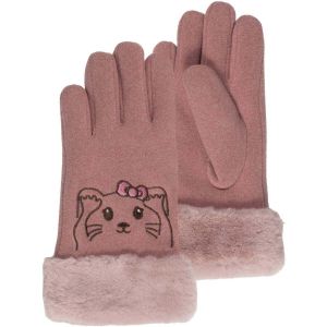Isotoner Gants enfant Gants Fille 6/8 ans Rose chat