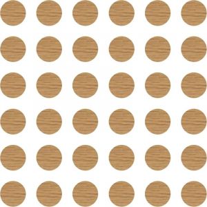 Cyclingcolors 36x Cache vis adhésif autocollant diamètre 25mm protection bouchon trou obturateur meuble table chaise maison, Chêne