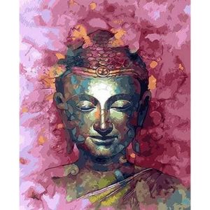 Figured'Art Peinture par Numéro Adulte Bouddha précieux - Kit de Loisir Créatif DIY Numéro d'Art - 40x50cm sans châssis