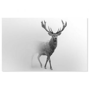 Tableau Cerf dans le brouillard - 80x50cm - made in France
