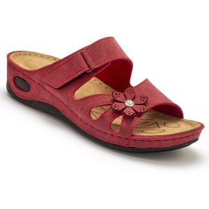 Mules fantaisie à patte scratch femme Pédiconfort