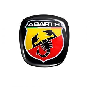 Abarth Autocollant 3D Officiel Remplacement Logo pour Fiat 500X, Avant
