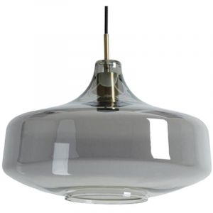 Light&living - suspension - Solna - bronze - verre verre fum&eacute; -
