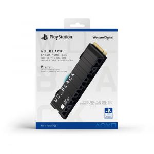 Innelec Disque SSD interne WD_BLACK SN850 NVMe 2 To sous licence officielle pour consoles PS5 Noir