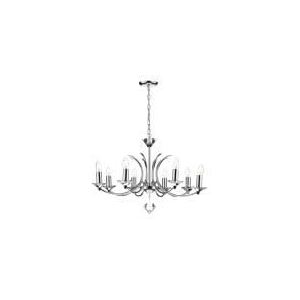 Dar Lighting Suspension Medusa 8 lumi&egrave;res en cristal