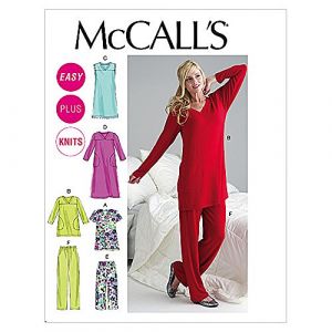 McCall's Patterns M6474 Patrons pour Hauts, Tuniques, Robes et Pantalons Femmes Blanc Taille B5 (38-46)