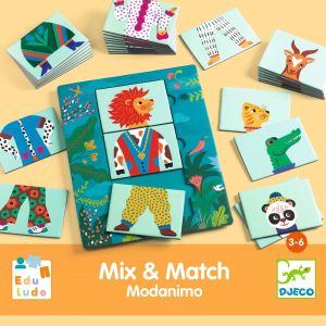 Djeco JEUX EDUCATIFS - COOL SCHOOL : Mix & Match Modanimo