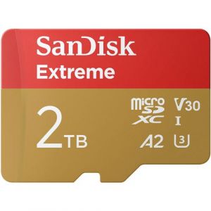Sandisk Extreme microSDXC UHS-I U3 2 To + Adaptateur SD