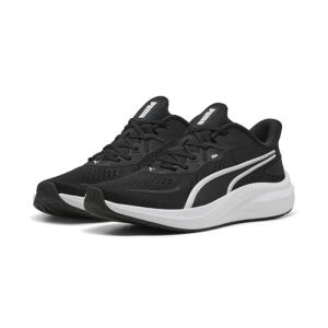 Puma Mixte Skyrocket Lite 2 Chaussure de Course sur Route, Noir Blanc Argent, 47 EU
