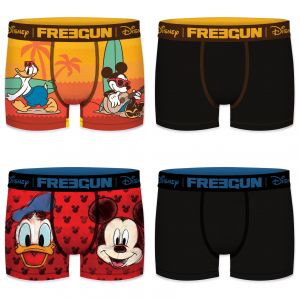 Image de Freegun Lot de 4 boxers garçon disney g2 - Taille 12/14 ans