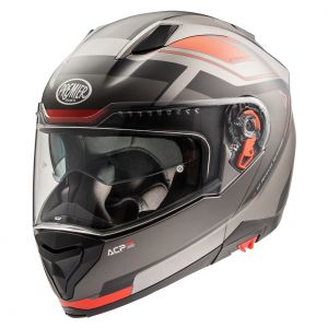 Premier Casque Delta AS 17 BM Noir Gris Rouge Mat - Taille XS