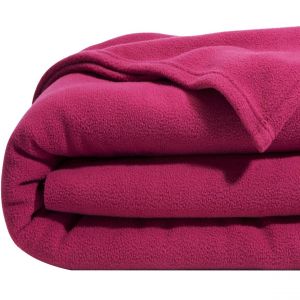 Couverture temp&eacute;r&eacute;e 350 g/m&sup2; POLAIRE UNIE - rose framboise
