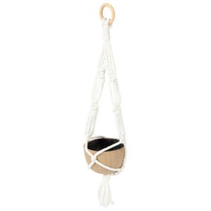 decopatch Suspension macramé avec cache-pot en papier mâché