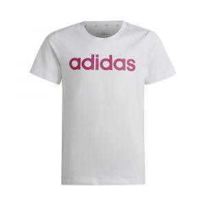 Image de Adidas Tshirt Essentials Linear Logo Cotton Slim Fit Blanc - Taille 13-14 Ans