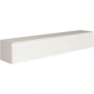 Selsey - bemmi- Meuble tv 2 portes - suspendu - 175 cm - blanc