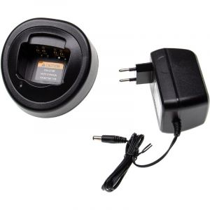 Vhbw Chargeur de batterie compatible avec Motorola GP1280, GP140 batterie de radio, talkie walkie (station, câble + pris