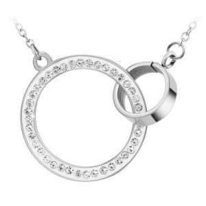 Collier par So Charm ornée de cristaux Swarovski BS2734-ARGENT