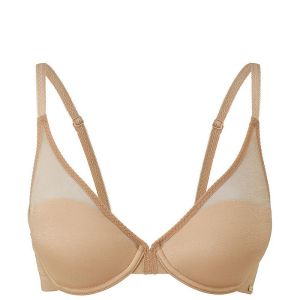 Image de GOSSARD Soutien-gorge plongeant armatures beige - Couleur Beige - Taille 90B