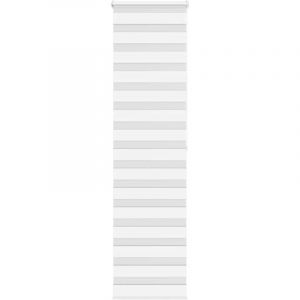 VidaXL Store zèbre blanc 55x200 cm largeur du tissu 50,9 cm polyester