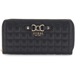 Guess Porte-monnaie noir pour femme - Nadira SLG Large Zip Around Wallet L 326505