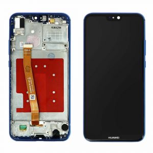 Avizar Écran LCD Huawei P20 Lite Bloc Complet Tactile Compatible Bleu