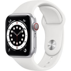 Image de Apple Watch 40MM Alu Argent/Blanc Series 6 Cellular - Montre connectée