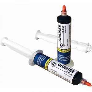 Méduze – Lot 2 x seringue de graisse bleue supérieure 25 g – Au lithium/calcium – Extrême pression – Grade 2 – Professionnelle