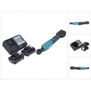 Makita WR 100 DWA Visseuse &agrave; cliquet sans fil 12 V 47,5 Nm 1/4'' 3/8'' + 2x batterie 2,0 Ah + chargeur