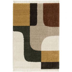 DRAWER Tapis vintage à motif géométrique - 120x170cm - Loma