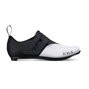 Image de Fizik Transiro Powerstrap R4 - Chaussures - blanc/noir 40 Chaussures de cyclisme triathlon