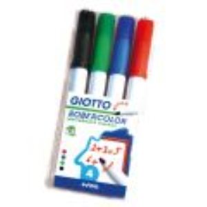 Mystbrand 4 marqueurs effaçable à sec encre assortis pointe ogive moyenne