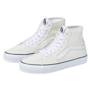 Vans Chaussures Rainbow Foxing Sk8-hi Tapered (suede/canvas Marshmallow) Femme Blanc, Taille 39