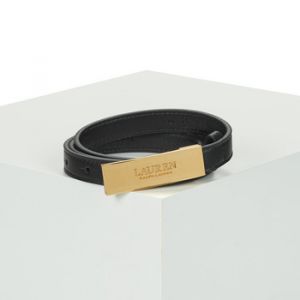 Image de Ceinture fine en cuir &agrave; logo